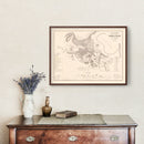 Vintage Map of Cerro de Pasco, Peru 1865