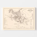 Vintage Map of Cerro de Pasco, Peru 1865