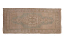 1.5x3.5 Vintage Distressed Oushak Rug Mat Runner