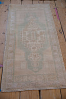 1.5x3.5 Vintage Distressed Oushak Rug Mat Runner