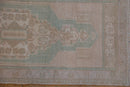 1.5x3.5 Vintage Distressed Oushak Rug Mat Runner
