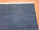Blue and Red Turkish Kilim Rug, New 6x9 - 7x10 Flatweave Area Rugs, Hand Woven, Wool Handmade Oriental Kilim Abstract Modern Boho, Minimal