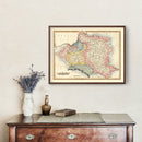 Vintage Map of Poland 1823