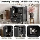 Bathroom Vanity With Sink, Soft-Close Doors, Double-Layer Shelf And 3 Drawers