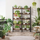 Rustic Brown 5 Tier Etagere Bookcase 71 In High 47 In Wide