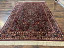 5.9 x 9 Karastan Rug Red Sarouk Rug