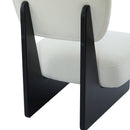 [Set of 2] Modern Beige Lounge Chair with Polyester Upholstery, Sturdy Black Wood Base, Minimalist Design, Stylish and Comfortable Accent Seating for Living Room, Bedroom, or Office