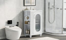 20' Bathroom Vanity with Sink, Bathroom Vanity Cabinet with Two-tier Shelf, Adjustable Shelf, Solid Wood and MDF, White(Old Sku:WF322518AAK)