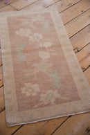 1.5x3.5 Vintage Distressed Oushak Rug Mat Runner