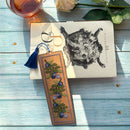 Cardboard Embroidery Kit Bookmark - Blueberry WLZ-006