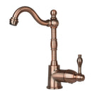 One-Handle Copper Widespread Kitchen Bar Faucet