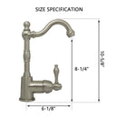 One-Handle Brushed Nickel Brass Widespread Kitchen Bar Faucet - AK96118P1-BN