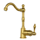 One-Handle Copper Widespread Kitchen Bar Faucet
