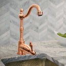 One-Handle Copper Widespread Kitchen Bar Faucet