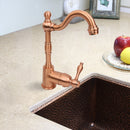 One-Handle Copper Widespread Kitchen Bar Faucet