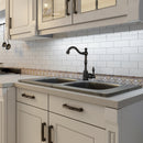One-Handle Matte Black Widespread Kitchen Bar Faucet - AK96118P1-MB