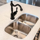 One-Handle Oil Rubbed Bronze Widespread Kitchen Bar Faucet - AK96118P1-ORB