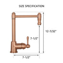 One-Handle Widespread Kitchen Bar/Prep Faucet