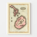 Vintage Map of Nevis, 1823