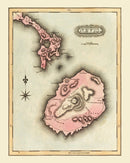 Vintage Map of Nevis, 1823