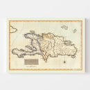 Vintage Map of Haiti, 1823