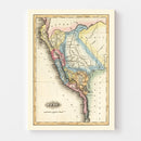 Vintage Map of Peru 1823