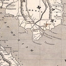 Vintage Map of Thailand 1848