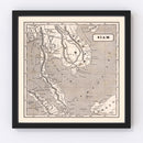 Vintage Map of Thailand 1848