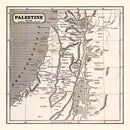 Vintage Map of Palestine, 1848
