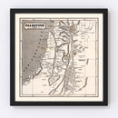 Vintage Map of Palestine, 1848