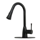 Copper Pull Out Kitchen Faucet, Single Level Solid Brass Kitchen Sink Faucets with Pull Down Sprayer