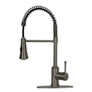 One-Handle Pre-Rinse Spring Brushed Gold Kitchen Faucet - AK96566-BTG