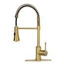 One-Handle Pre-Rinse Spring Copper Kitchen Faucet