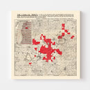 Vintage Map of Cadillac Tract, 1900
