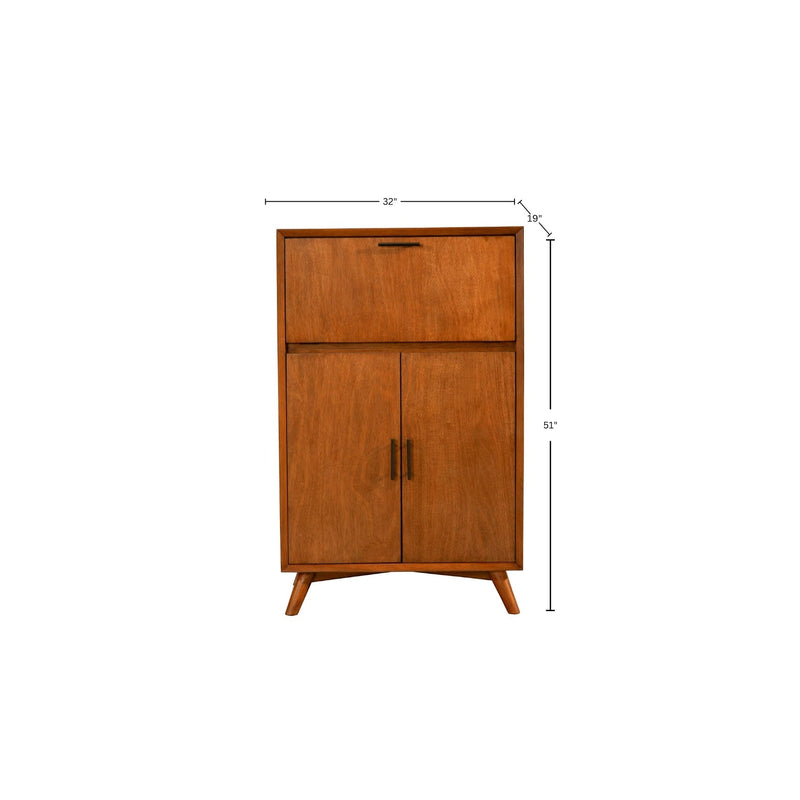 Flynn Large Bar Cabinet, Cherry Acorn