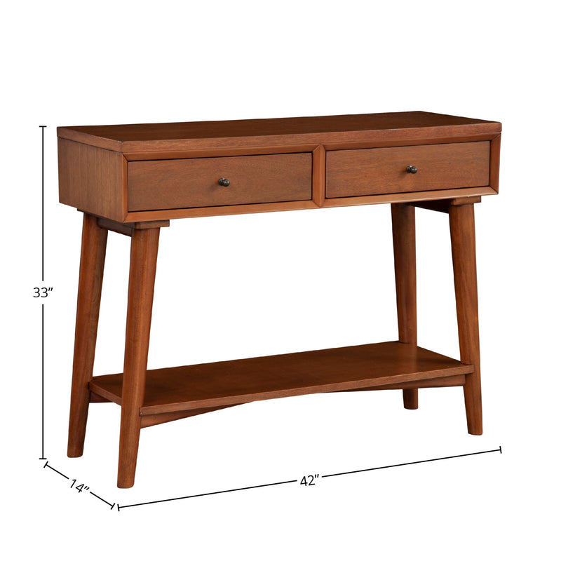 Flynn Console Table, Cherry Acorn