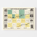 Vintage Map of Red Willow County, Nebraska 1890