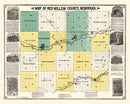 Vintage Map of Red Willow County, Nebraska 1890
