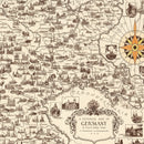 Vintage Map of Germany 1935