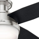 Fan Dempsey 44 Inch Brushed Nickel Ceiling Fan With LED