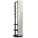 Full-length mirror, rubber wood + mirror, 68.8 x 19.6 inches (mirror width: 15.7 inches) large full-length mirror, easy to dress, organize and place in the bedroom/living room/office/cloakroom (black)