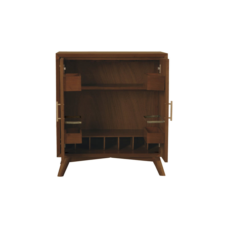 Flynn Small Bar Cabinet, Walnut