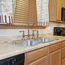 Two-Handles Antique Copper Bridge Kitchen Faucet with Side Sprayer - AK96718-AC