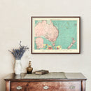 Vintage Map of Australia & New Zealand Ports, 1922