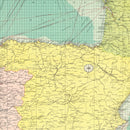Vintage Map of Ports of Spain & Portugal, 1922