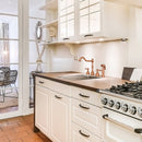 Two-Handles Copper Widespread Kitchen Faucet with Side Sprayer - AK96818C