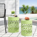 Metal S/2 end table
