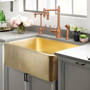 One-Handle Copper Pot Filler Kitchen Faucet with Side Sprayer
