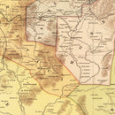 Vintage Map of Morelos Mexico, 1886