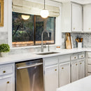 One-Handle Gun Black Widespread Kitchen Faucet with Side Sprayer-AK96966-BGB